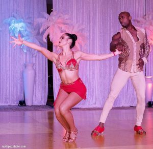 Jeanette and Mario teach leadership and followership in dance. 