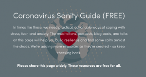 meditation during coronavirus